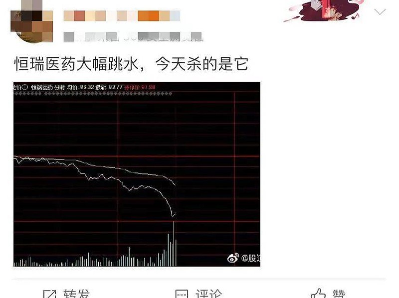刚刚，突发跳水！百亿白马崩近45%