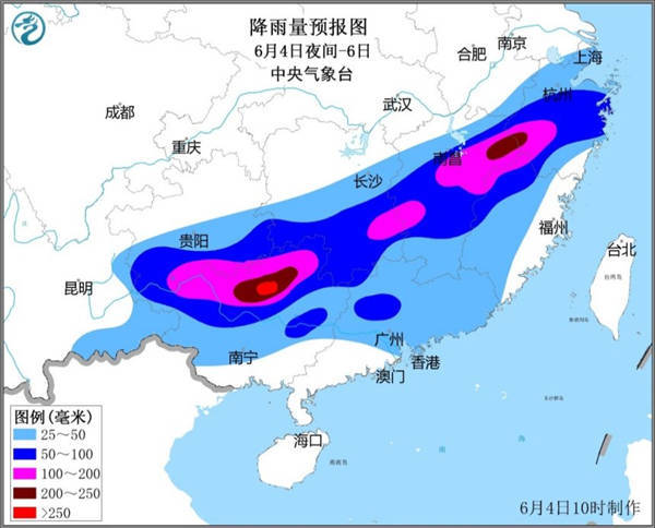 中央气象台7月12日10时继续发布暴雨黄色预警