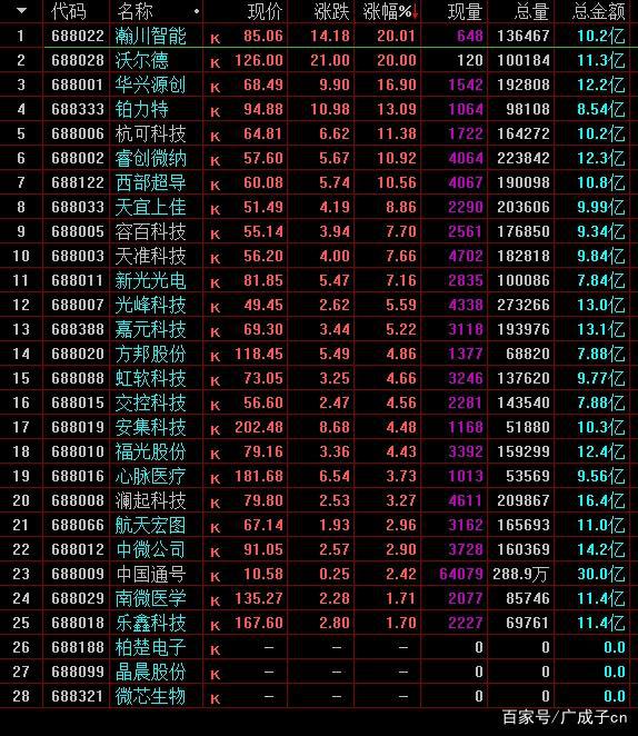 新点软件盘中涨停 574只科创板股上涨