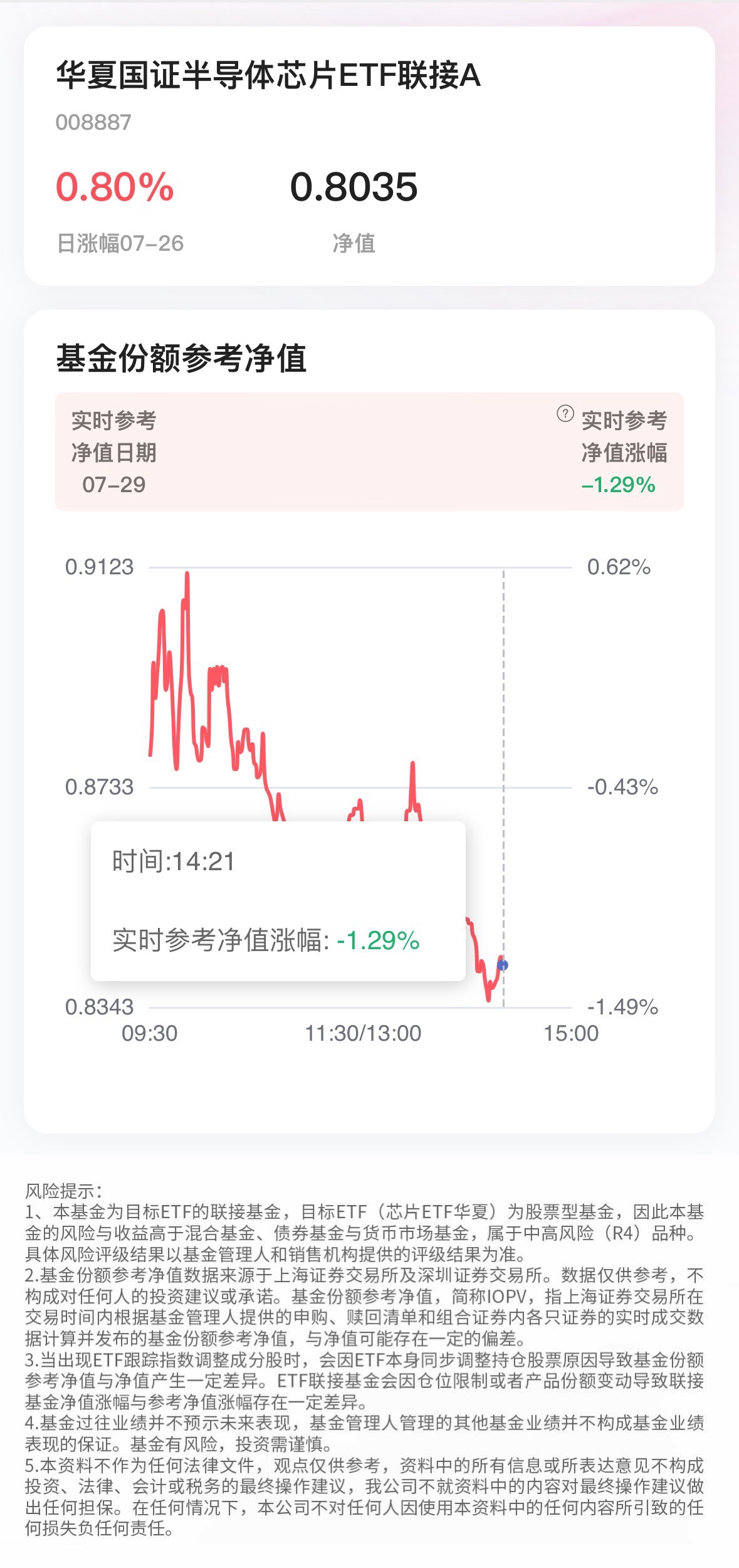 同花顺中特估100概念下跌0.80%，主力资金净流出70股